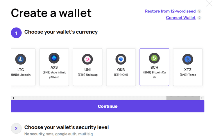 إنشاء محفظة بيتكوين كاش coinbooster.me